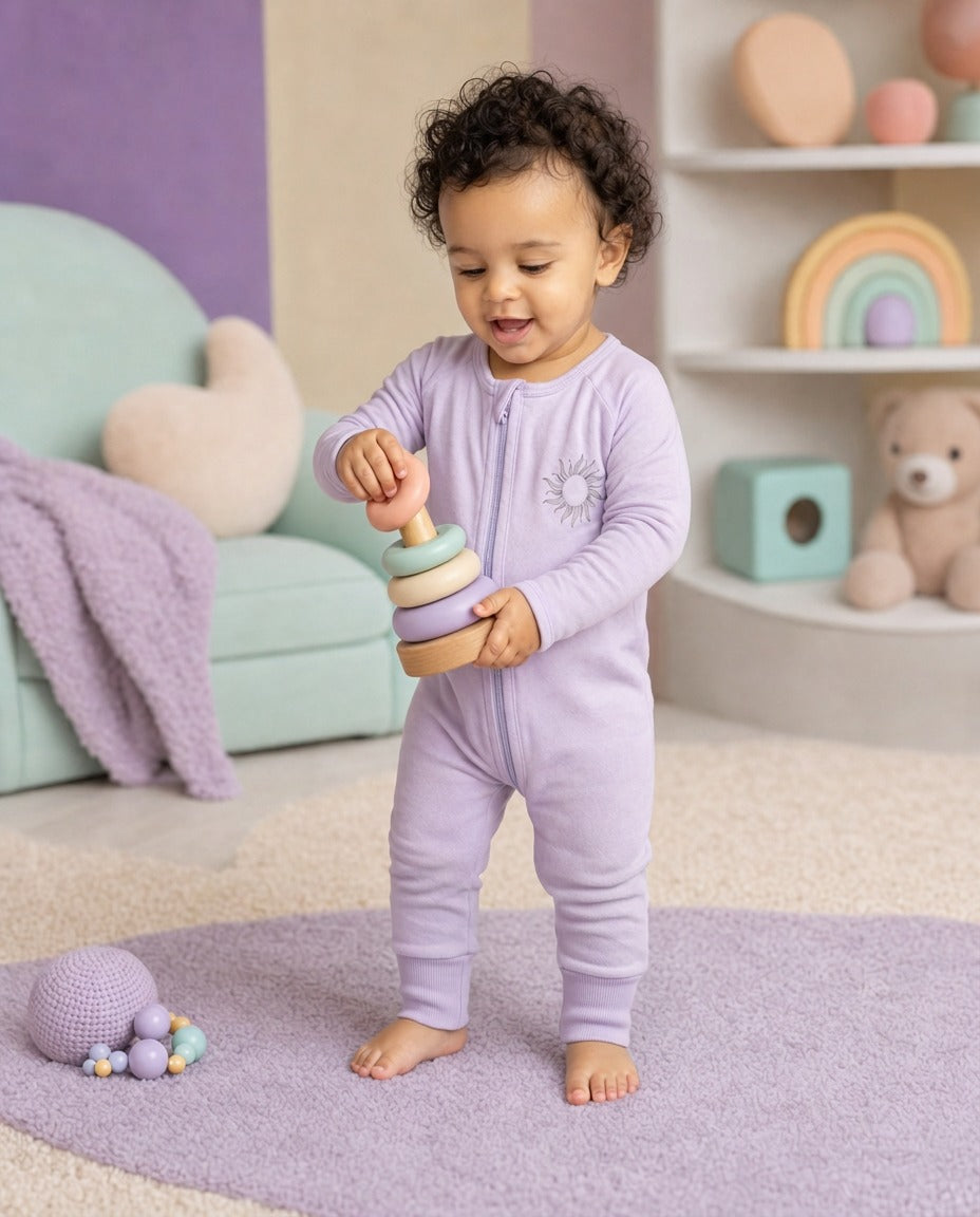 Lavender Bamboo Sleepsuit
